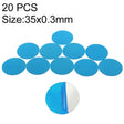 20 PCS Metal Plate Disk Iron Sheet For Magnetic Car Phone Stand Holder(35x0.3mm) - free shipping - PMC TechLife - Order now!