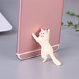 60 PCS Sucker Design Cute Cat Smartphone Holder(White) - Desktop Holder by PMC TechLife | Online Shopping South Africa | PMC TechLife