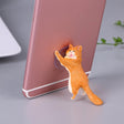 60 PCS Sucker Design Cute Cat Smartphone Holder(Orange) - Desktop Holder by PMC TechLife | Online Shopping South Africa | PMC TechLife