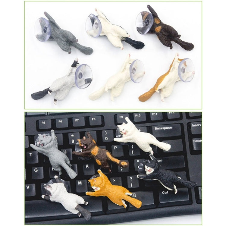 60 PCS Sucker Design Cute Cat Smartphone Holder(Orange)