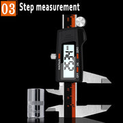 0-150mm Plastic Meter Stainless Steel Body Digital Display Electronic High-Precision Vernier Caliper, Specification: 2 Units of mm/inch