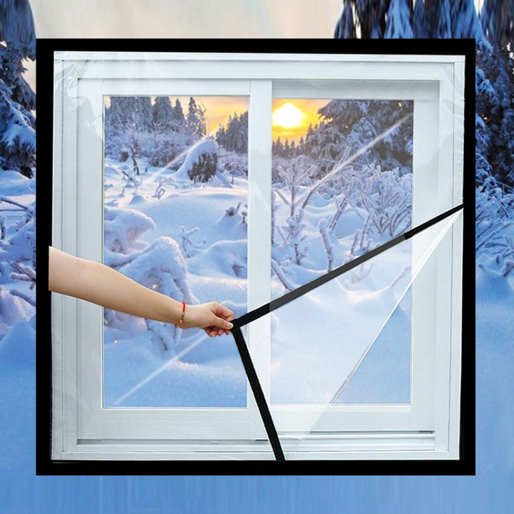 Window Windproof Warm Film Indoor Air Leakage Soundproof Double-Layer Insulation, Specification: 1.0x1.0M