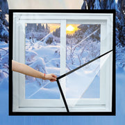 Window Windproof Warm Film Indoor Air Leakage Soundproof Double-Layer Insulation, Specification: 1.6x2.2M