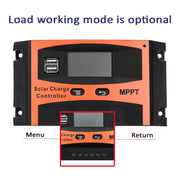 MPPT 12V/24V Automatic Identification Solar Controller With USB Output, Model: 40A
