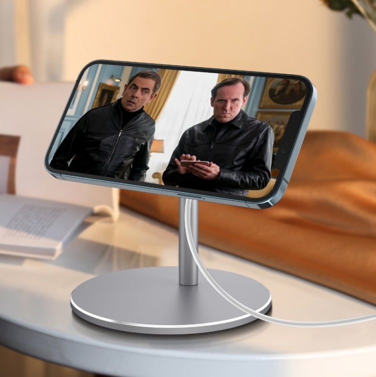 For MagSafe Magnetic Wireless Charging Stand, Colour: F13 Bright Silver