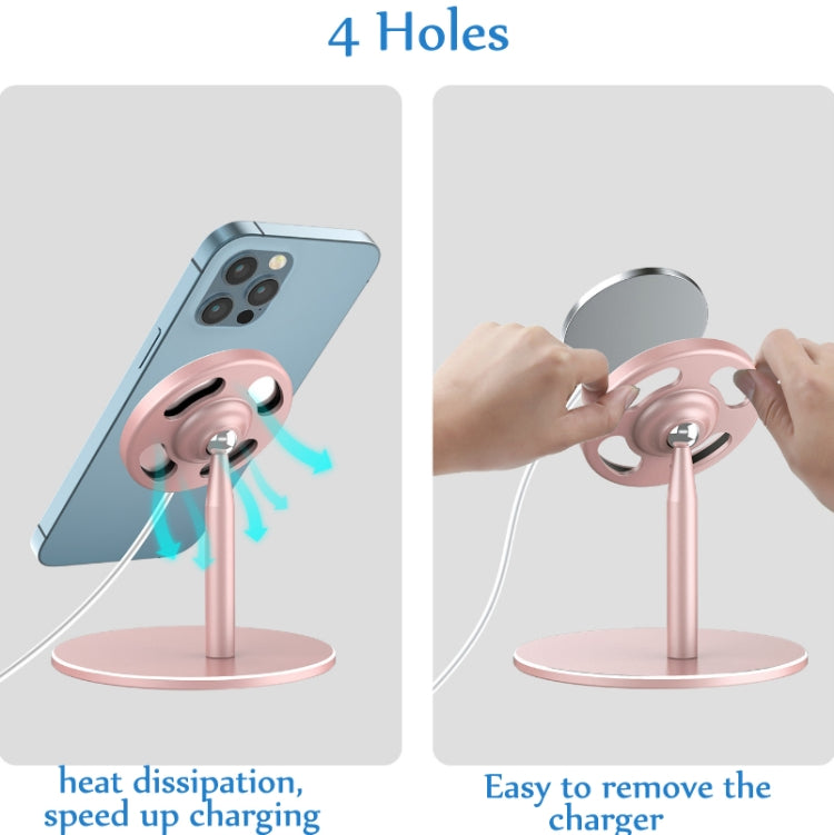 For MagSafe Magnetic Wireless Charging Stand, Colour: F13 Bright Silver