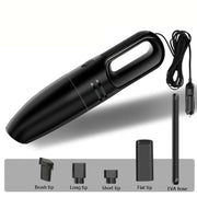 Car Handheld Portable Vacuum Cleaner Small Car Vacuum Cleaner Wired Black