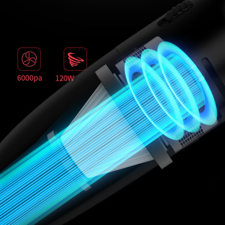 Car Handheld Portable Vacuum Cleaner Small Car Vacuum Cleaner Wireless Black Gray
