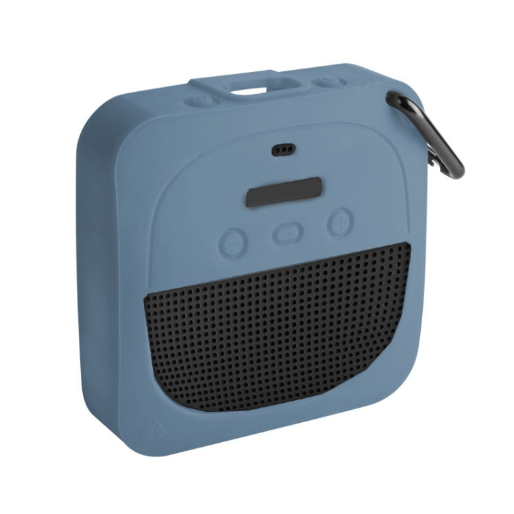 For Bose Soundlink Micro Anti-Drop Silicone Audio Storage Protective Cover (Stone Blue)