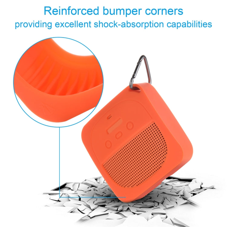 For Bose Soundlink Micro Anti-Drop Silicone Audio Storage Protective Cover (Stone Blue)