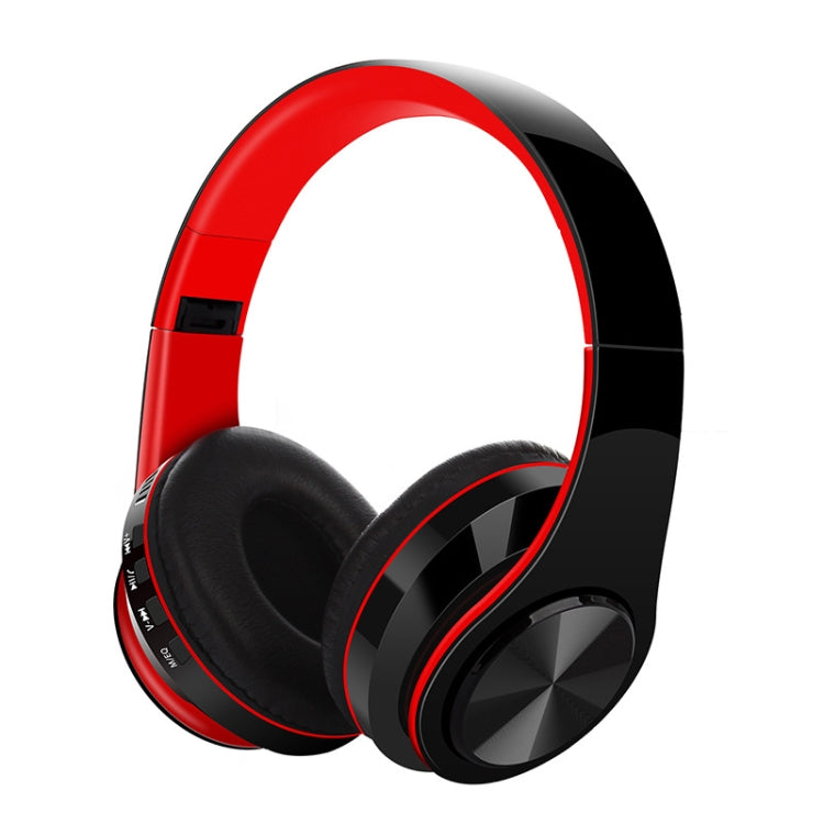 FG-69 Bluetooth Wireless Headset Subwoofer Mobile Computer Headset(Red)