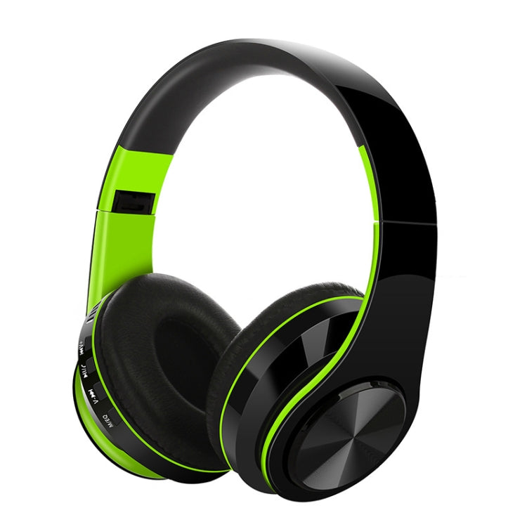 FG-69 Bluetooth Wireless Headset Subwoofer Mobile Computer Headset(Green)