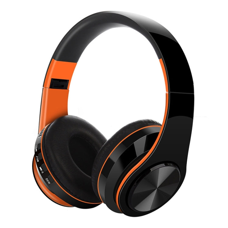 FG-69 Bluetooth Wireless Headset Subwoofer Mobile Computer Headset(Orange)