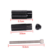 Motorcycle Modified Rearview Mirror CNC Handle Mirror Accessories(Black)