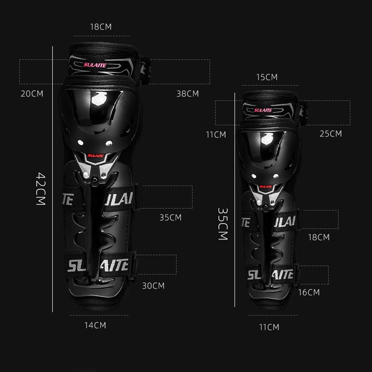 SULAITE Motorcycle Riding Protective Gear Four Seasons Anti-Fall Warm Windshield Rider Equipment, Knee Pads