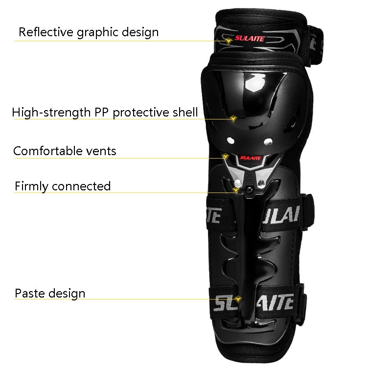 SULAITE Motorcycle Riding Protective Gear Four Seasons Anti-Fall Warm Windshield Rider Equipment, Knee Pads