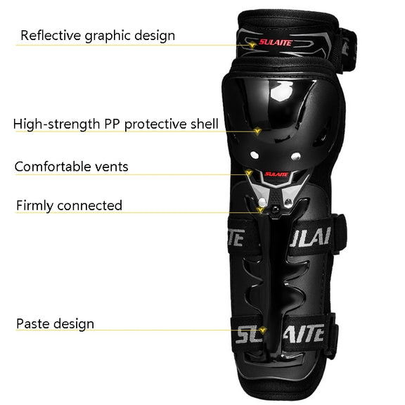 SULAITE Motorcycle Riding Protective Gear Four Seasons Anti-Fall Warm Windshield Rider Equipment, Knee Pads