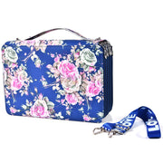 252 Holes Art Sketching Brush Colorful Lead Storage Large Capacity Portable Pencil Case(Blue)