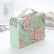 252 Holes Art Sketching Brush Colorful Lead Storage Large Capacity Portable Pencil Case(Green)