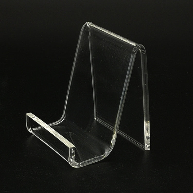 QH-040 10 PCS Acrylic Transparent Mobile Phone Display Stand(Transparent)
