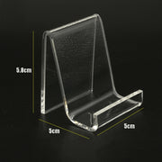 QH-040 10 PCS Acrylic Transparent Mobile Phone Display Stand(Transparent)