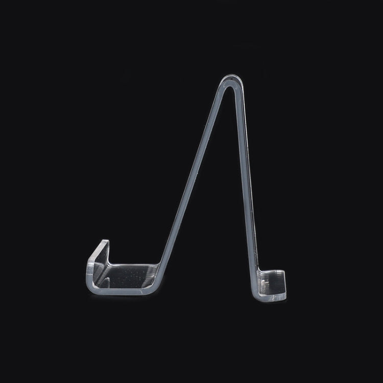 QH-018 10 PCS Acrylic Transparent Mobile Phone Display Stand(Transparent)