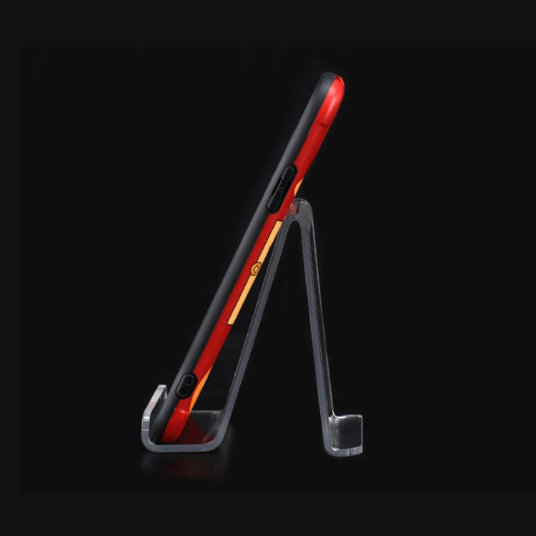 QH-018 10 PCS Acrylic Transparent Mobile Phone Display Stand(Transparent)
