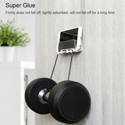 Free Punching Wall Phone Holder Wall-Mounted Charging Base Bracket(White)