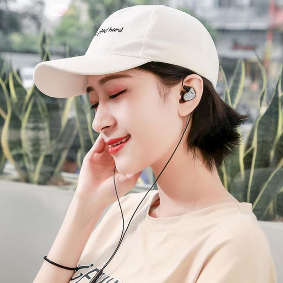 In-Ear Earphone Bass Mobile Phone Game Sports Wired Headset(Black)