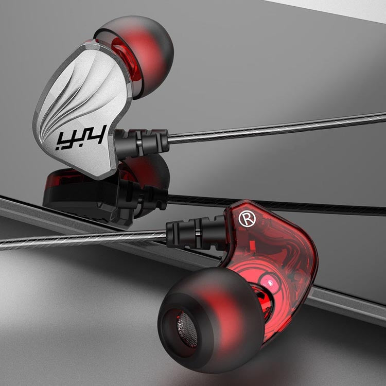In-Ear Earphone Bass Mobile Phone Game Sports Wired Headset(Silver)