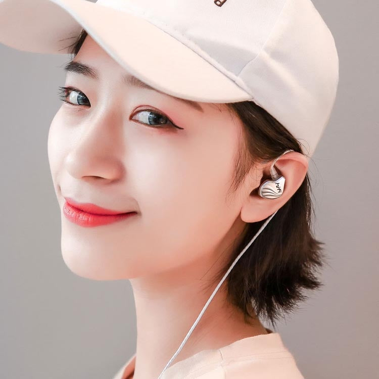 In-Ear Earphone Bass Mobile Phone Game Sports Wired Headset(Silver)