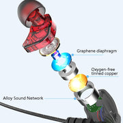 In-Ear Earphone Bass Mobile Phone Game Sports Wired Headset(Black)