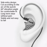 In-Ear Earphone Bass Mobile Phone Game Sports Wired Headset(Black)