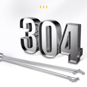 2 PCS Manual Whisk Stainless Steel Glass Bead Egg Whisk Kitchen Household Hand-Held Baking Tools Type C  10 Inch
