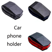 2 PCS Lazy Car Desktop Phone Holder Alligator Mouth Clip Holder(Black Blue)
