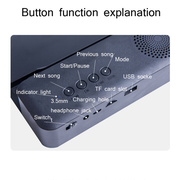 3D High-Definition Mobile Phone Screen Amplifier With Bluetooth Speaker Desktop Stand(Black)