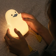 Silicone LED Night Light Mobile Phone Holder(Blue Mouth)