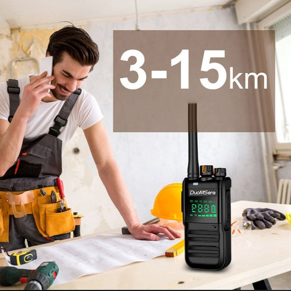 DuoMSera Outdoor Handheld Civil Water-resistant High-Power Wireless Walkie-Talkie