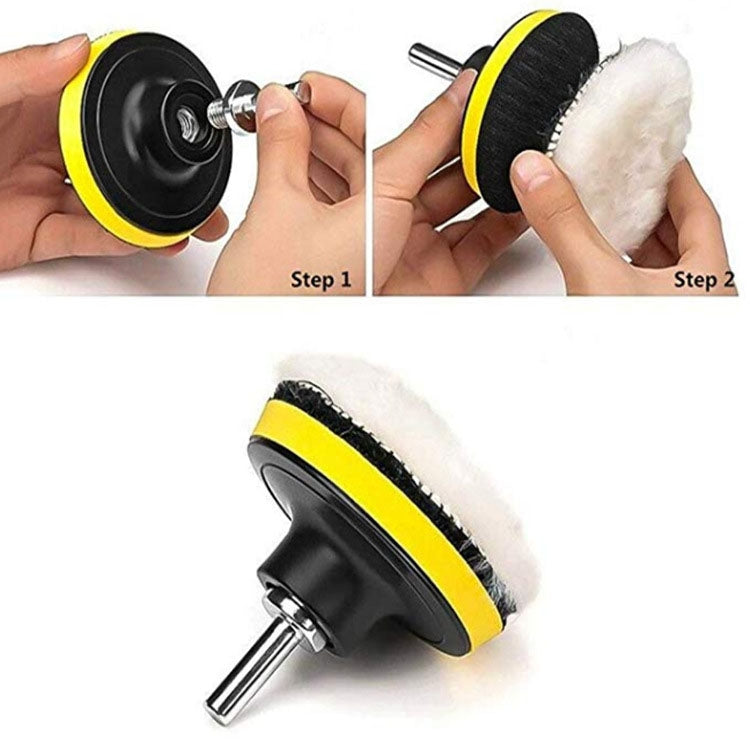7 Inch 11 In 1 3-7 Inch Car Polishing and Waxing Sponge Plate Sponge Pad Set
