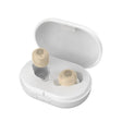 GM-305 Binaural Magnetic Rechargeable Hearing Aid Wireless Elderly Voice Amplifier (Flesh + White) - Hearing Aids by PMC TechLife | Online Shopping South Africa | PMC TechLife