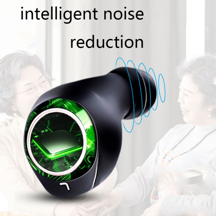 GM-305 Binaural Magnetic Rechargeable Hearing Aid Wireless Elderly Voice Amplifier (Flesh + Black)