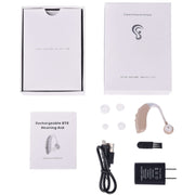 G25 Bluetooth Hearing Aid Elderly Sound Amplifier Sound Collector, Colour: US Plug(Skin Color)