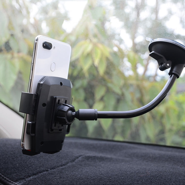 Car Windshield Automatic Lock Phone Holder(Red)