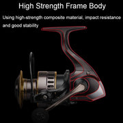 All Metal Rocker Arm Smooth Fishing Reel Spinning Reel, Spec: HE-5000 (EVA Grip)