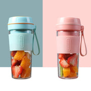 FS1300 Mini Juicer Home Portable Cooking Machine Student Juice Cup Juicer, Colour: Cherry Blossom Four  Blade