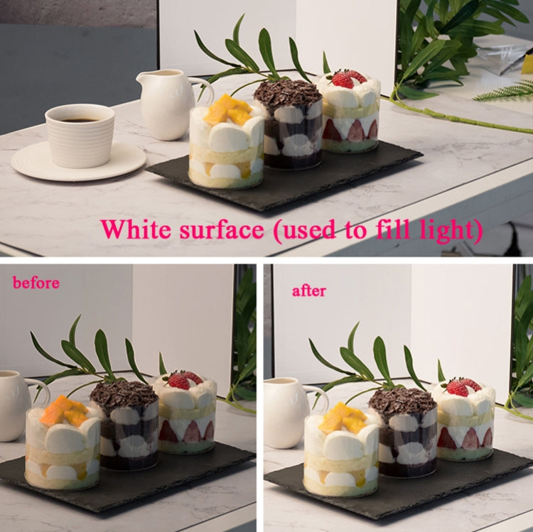 3-in-1 Reflective Board A3 Cardboard Folding Light Diffuser Board (White + Black + Silver)