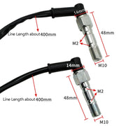 Motorcycle Accessories Disc Brake Pad M10 Hydraulic Brake Switch Double Hole Hydraulic Brake Switch, Specification: M10 x 1.00mm