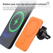 N16 10W Car Air Outlet + Suction Cup Magsafe Magnetic Phone Universal Wireless Charger Holder(White)