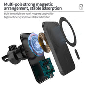 N16 10W Car Air Outlet + Suction Cup Magsafe Magnetic Phone Universal Wireless Charger Mobile Holder(Orange)