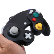 5 PCS Single Point Vibrating Controller Wired Game Controller For Nintendo NGC(Transparent Yellow)